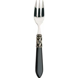 ALADDIN OLD SILVER-PLATED RING 6 FISH FORKS - Black