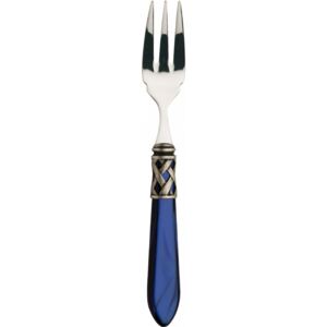 ALADDIN OLD SILVER-PLATED RING 6 FISH FORKS - Blue