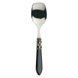 ALADDIN OLD SILVER-PLATED RING 6 ICE CREAM SPOONS - Black