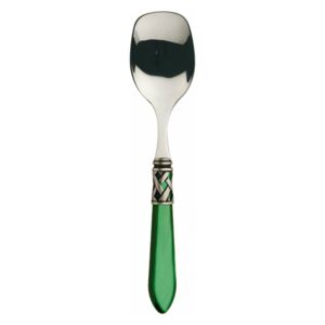 ALADDIN OLD SILVER-PLATED RING 6 ICE CREAM SPOONS - Green