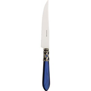 ALADDIN OLD SILVER-PLATED RING 6 STEAK KNIVES - Blue