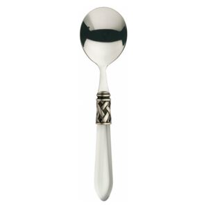 ALADDIN OLD SILVER-PLATED RING 6 SOUP SPOONS - White