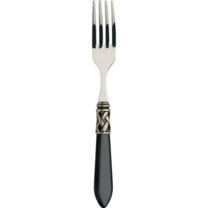 ALADDIN OLD SILVER-PLATED RING 6 TABLE FORKS - Black