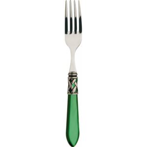 ALADDIN OLD SILVER-PLATED RING 6 TABLE FORKS - Green
