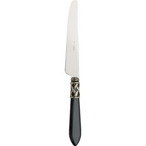 ALADDIN OLD SILVER-PLATED RING 6 TABLE KNIVES - Black