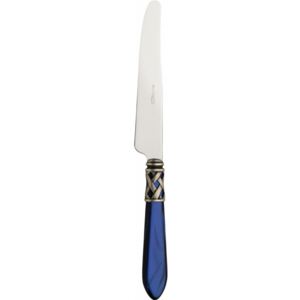 ALADDIN OLD SILVER-PLATED RING 6 TABLE KNIVES - Blue