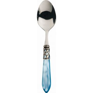 ALADDIN OLD SILVER-PLATED RING 6 TABLE SPOONS - Pool