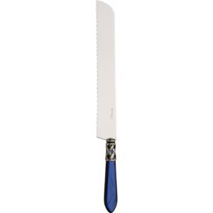ALADDIN OLD SILVER-PLATED RING BREAD KNIFE - Blue