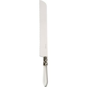ALADDIN OLD SILVER-PLATED RING BREAD KNIFE - White