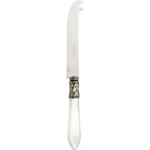 ALADDIN OLD SILVER-PLATED RING CHEESE 2 POINTS DEER KNIFE - Transparent