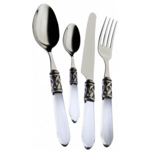 ALADDIN OLD SILVER-PLATED RING CUTLERY SET 24 - Transparent