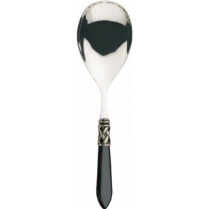 ALADDIN OLD SILVER-PLATED RING RICE SERVING SPOON - Black