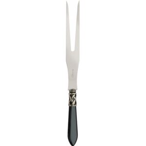 ALADDIN OLD SILVER-PLATED RING ROAST CARVING FORK - Black