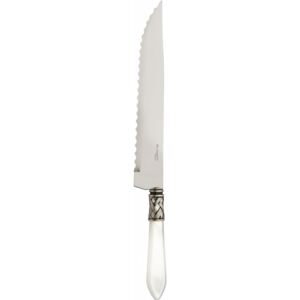 ALADDIN OLD SILVER-PLATED RING ROAST CARVING KNIFE - Transparent