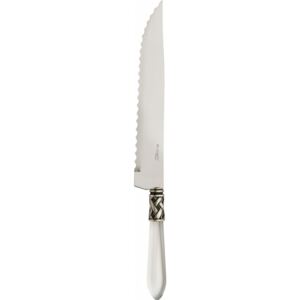ALADDIN OLD SILVER-PLATED RING ROAST CARVING KNIFE - White