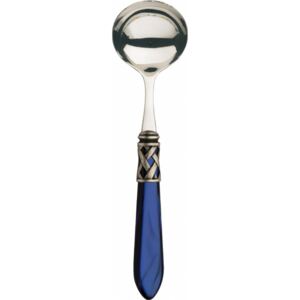 ALADDIN OLD SILVER-PLATED RING SAUCE AND GRAVY LADLE - Blue