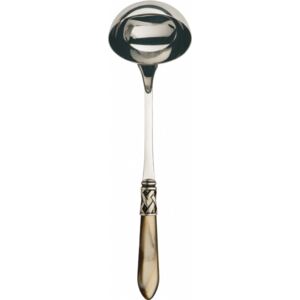 ALADDIN OLD SILVER-PLATED RING SOUP LADLE - Onyx