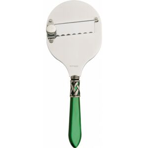 ALADDIN OLD SILVER-PLATED RING TRUFFLE SLICER - Green