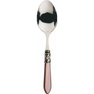 ALADDIN OLD SILVER-PLATED RING VEGETABLE & MEAT SERVING SPOON - Lilac