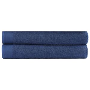 VidaXL Bath Towel Set 2 pcs Cotton 450 gsm 100x150 cm Navy