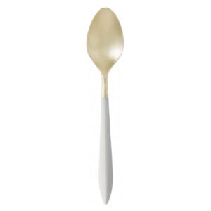 ARES PVD GOLD 6 DESSERT SPOONS - Ivory