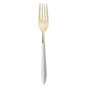 ARES PVD GOLD 6 TABLE FORKS - Ivory
