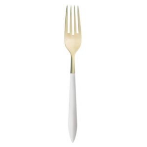 ARES PVD GOLD 6 TABLE FORKS - White