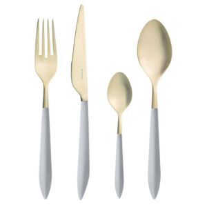 ARES PVD GOLD CUTLERY SET 24 - Concrete