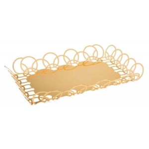 BUBBLE GOLD SERVING TRAY