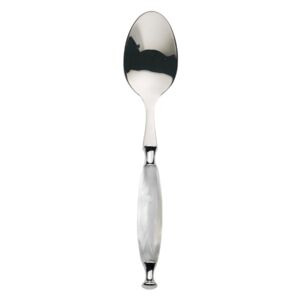 COUNTRY CHROME RING 6 COFFEE & TEA SPOONS - White