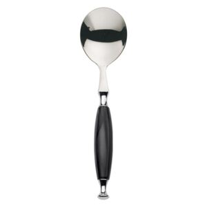 COUNTRY CHROME RING 6 SOUP SPOONS - Black