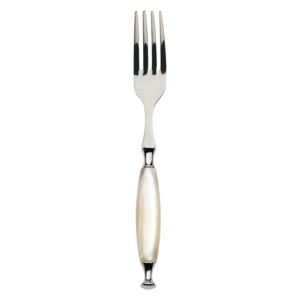 COUNTRY CHROME RING 6 TABLE FORKS - Ivory