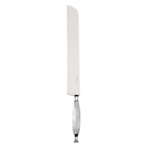 COUNTRY CHROME RING BREAD KNIFE - White