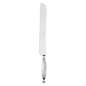 COUNTRY CHROME RING CAKE AND PIE KNIFE - White