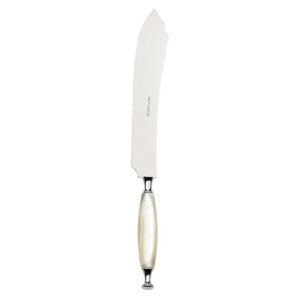COUNTRY CHROME RING CAKE AND DESSERT KNIFE - Ivory
