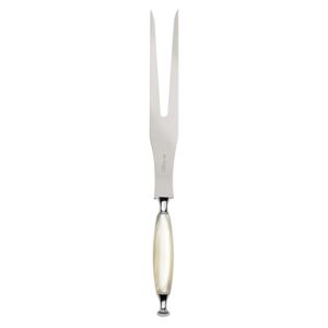 COUNTRY CHROME RING ROAST CARVING FORK - Ivory