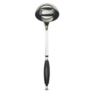 COUNTRY CHROME RING SOUP LADLE - Black