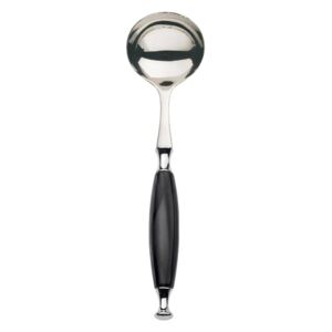 COUNTRY CHROME RING SAUCE AND GRAVY LADLE - Black
