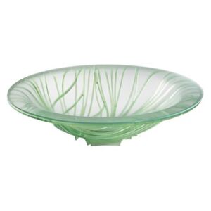 FLORA CENTERPIECE WITH GLASS BOWL - Green