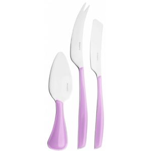 GLAMOUR 3 PIECE CHEESE SET - Lilac