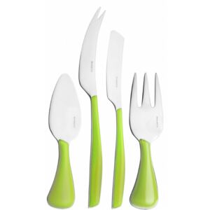 GLAMOUR 4 PIECE CHEESE SET - Apple Green