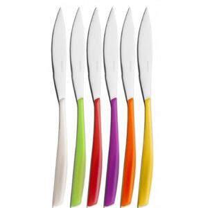 GLAMOUR 6 STEAK KNIVES - Mixed Colours