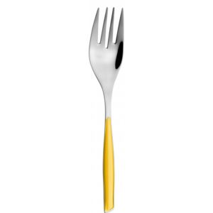 GLAMOUR VEGETABLE & MEAT SERVING FORK - Yellow