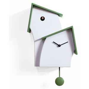 JAZZ TIME CUCKOO CLOCK - White & Green