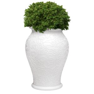 MING PLANTER AND CHAMPAGNE COOLER - White