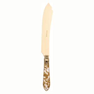 OXFORD ANTIQUE GOLD-PLATED 24 KT CAKE AND DESSERT KNIFE - Gold