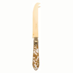 OXFORD ANTIQUE GOLD-PLATED 24 KT CHEESE 2 POINTS "DEER" KNIFE - Gold