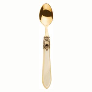 OXFORD ANTIQUE GOLD-PLATED 24 KT 6 MOKA SPOONS - Ivory