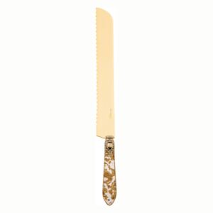 OXFORD ANTIQUE GOLD-PLATED 24 KT BREAD KNIFE - Gold