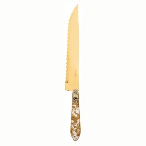 OXFORD ANTIQUE GOLD-PLATED 24 KT ROAST CARVING KNIFE - Gold